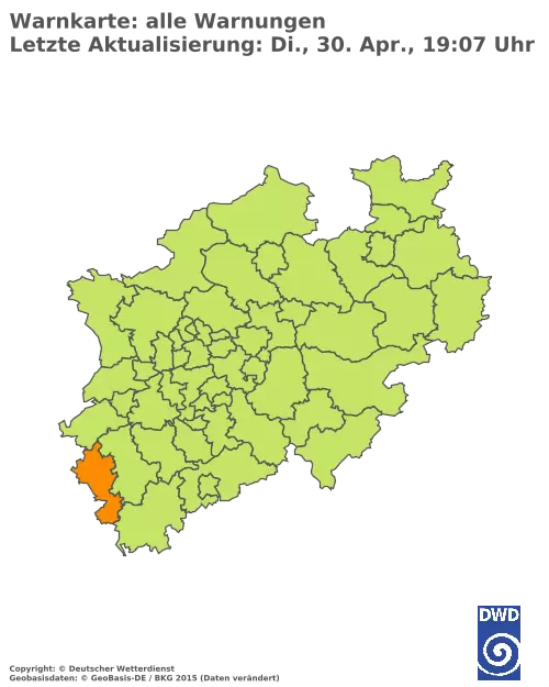 Aktuelle Wetterwarnungen für  Unna